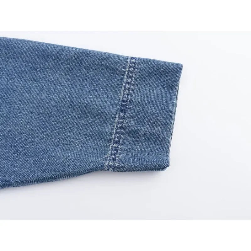 Annabelle | Top de Denim de Algodão