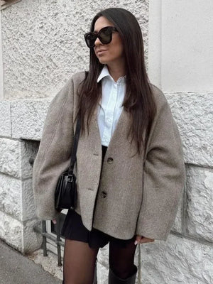 Lena | Casaco Casual de Decote em V