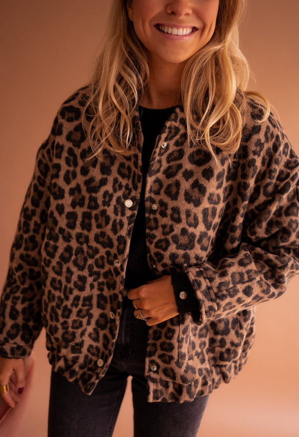 Rita | Casaco Tendência com Estampa de Leopardo