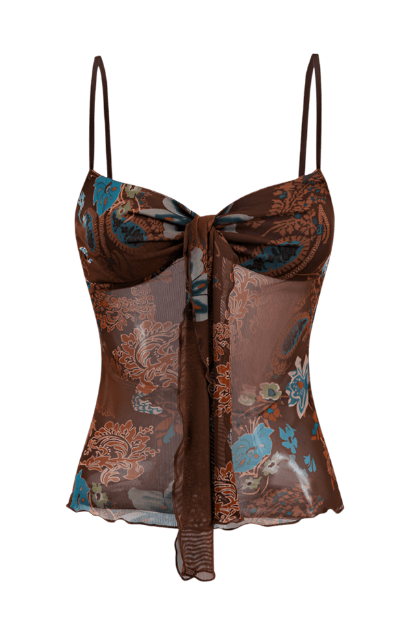 Gwenna | Top Cropped Estampado Leve